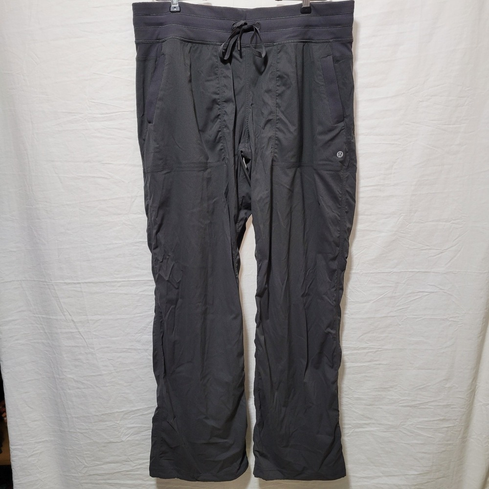 Lululemon Women's Gray Dance Studio Mid Rise Jogger Pants Size 14 LW5ENOR